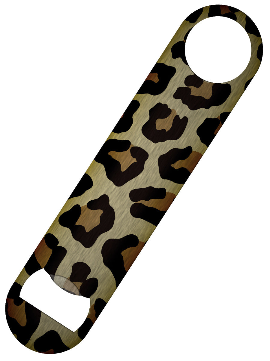 Leopard Print Bar Blade Bottle Opener