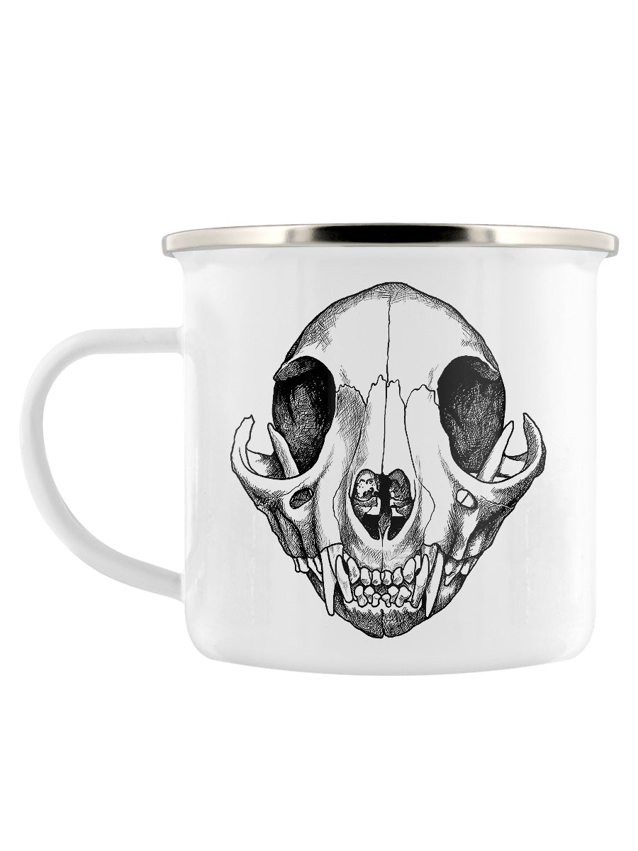 Feles Skull Enamel Mug