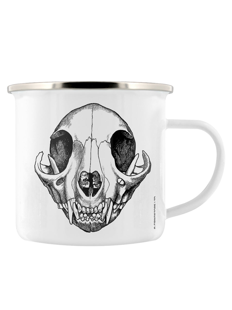 Feles Skull Enamel Mug