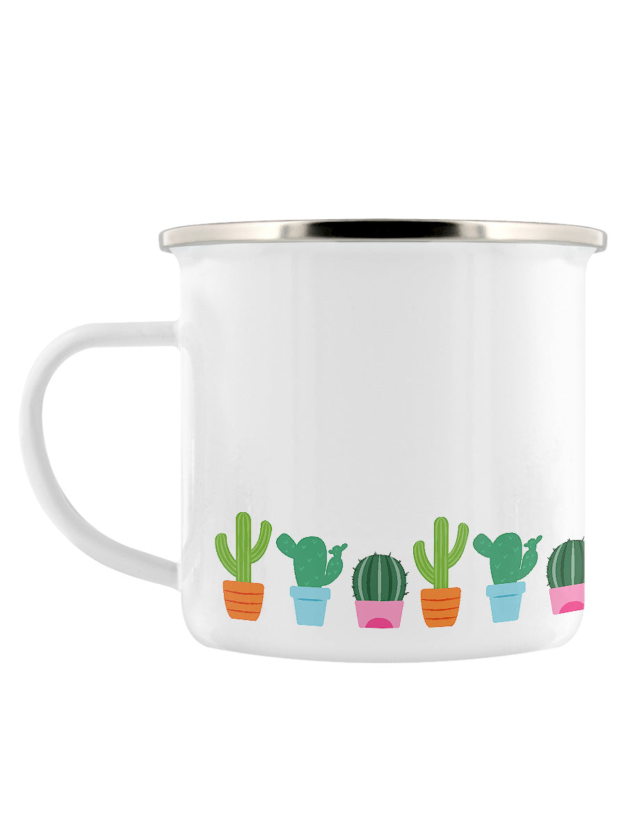 Little Pots Of Prickles Enamel Mug