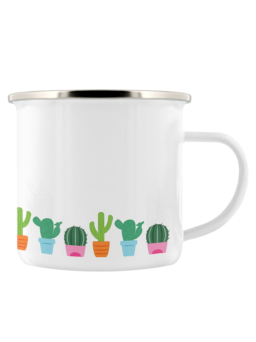 Little Pots Of Prickles Enamel Mug