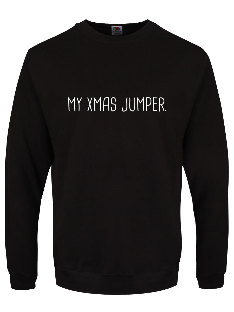 My Xmas Jumper Men's Black Christmas Jumper