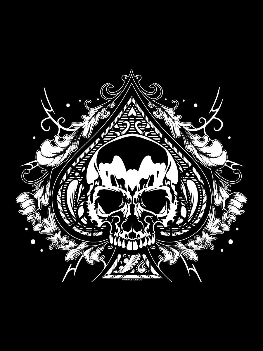 Skull Spade Men's Black Hoodie