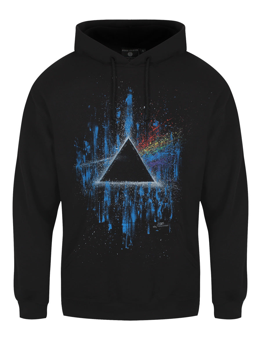 Pink Floyd Dark Side Of The Moon Splatter Men's Black Hoodie