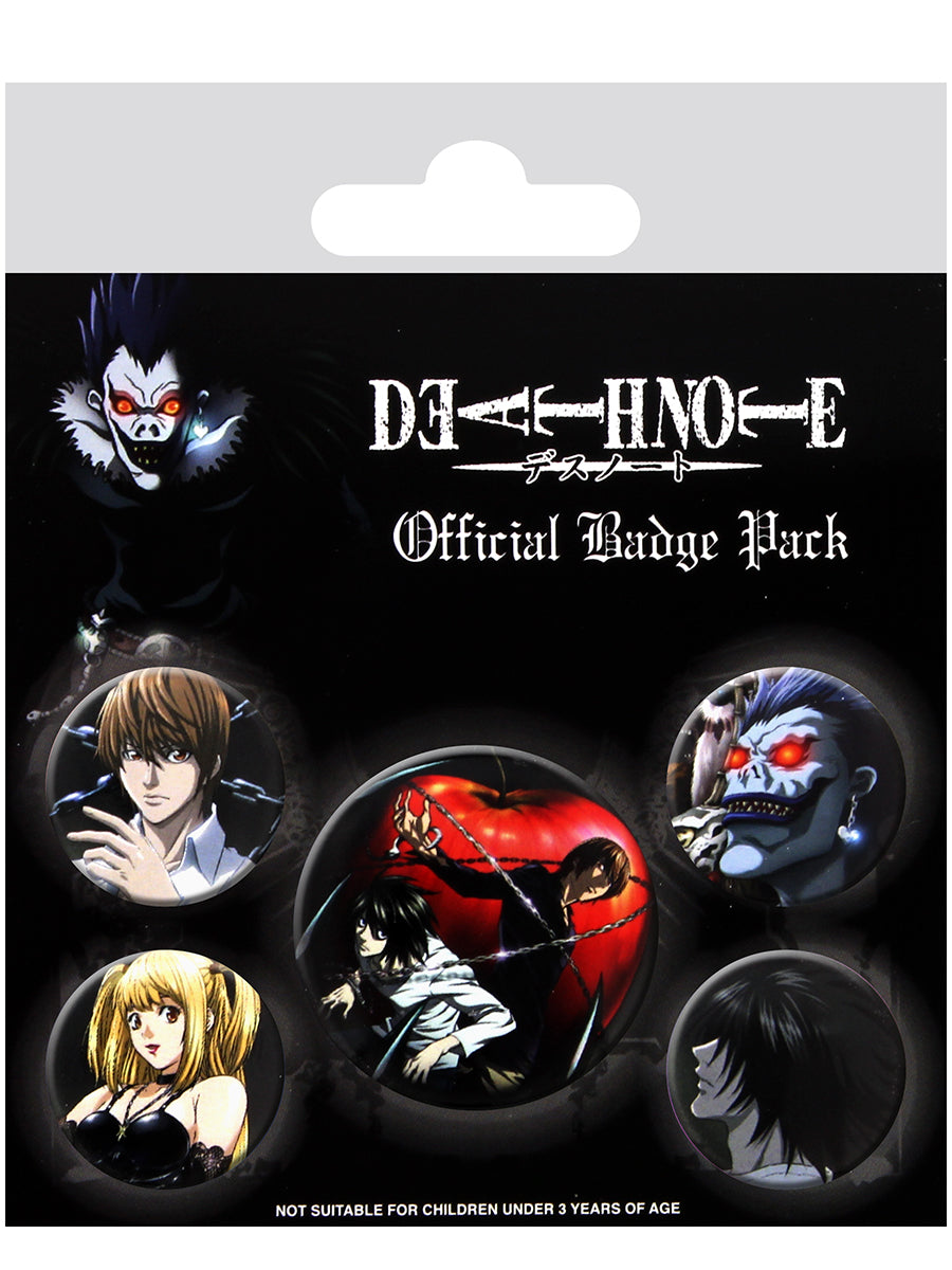 Death Note Characters Badge Pack