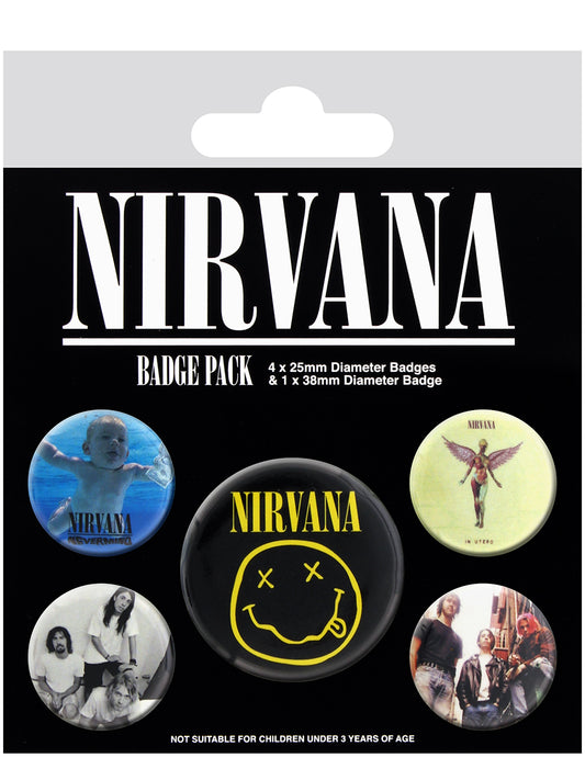 Nirvana Iconic Badge Pack