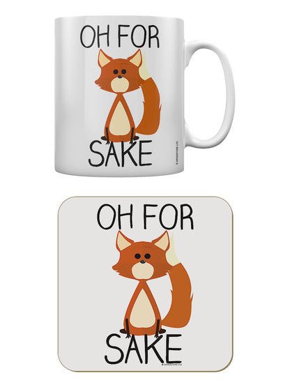Oh For Fox Sake Mug & Coaster Set