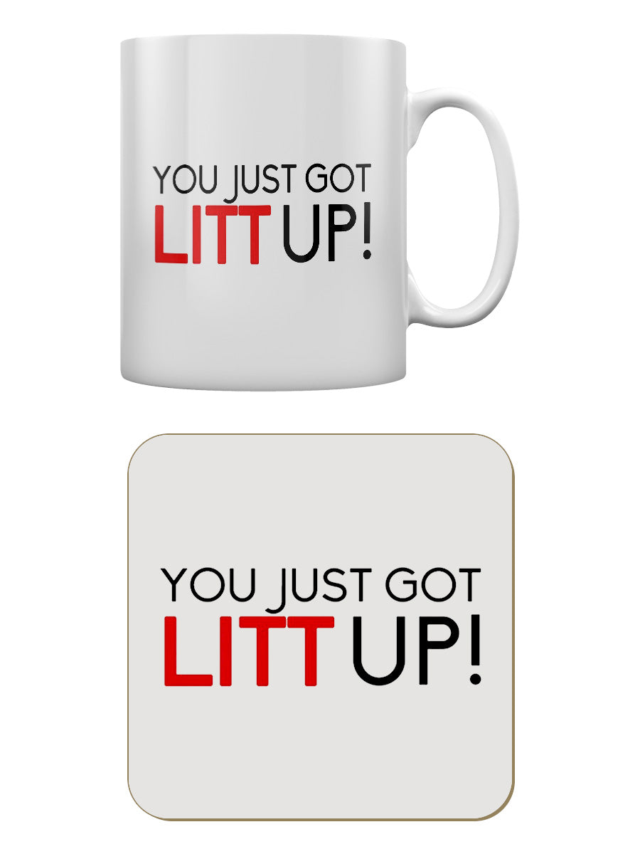 You Just Got Litt Up Mug & Coaster Set