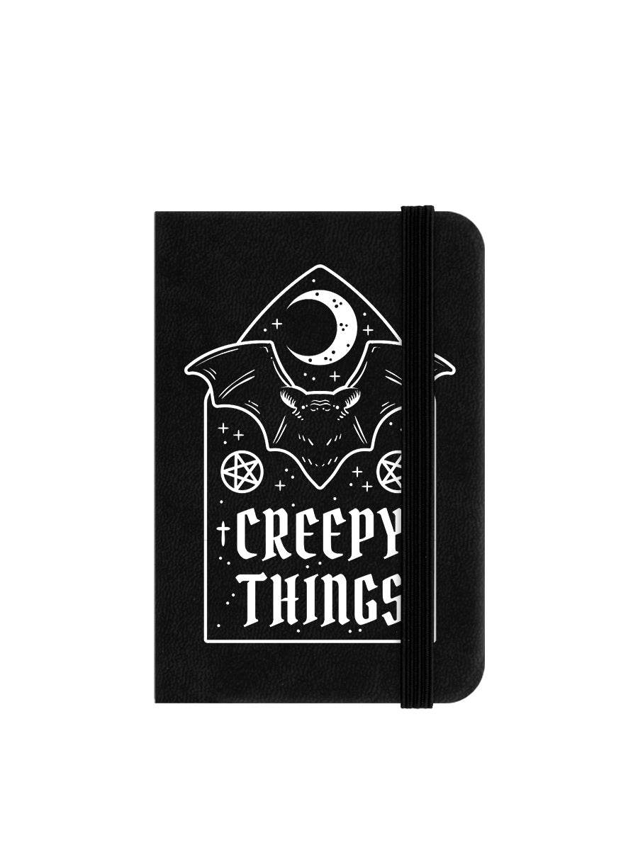 Creepy Things Mini Black Notebook