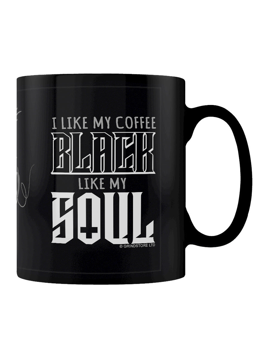 I Like My Coffee Black Like My Soul Black Mug