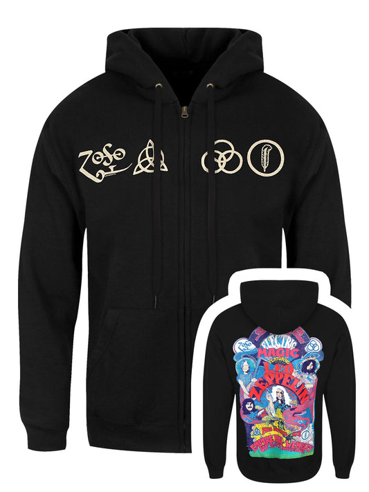 Led Zeppelin - Electric Magic Men's Black Zipped Hoodie