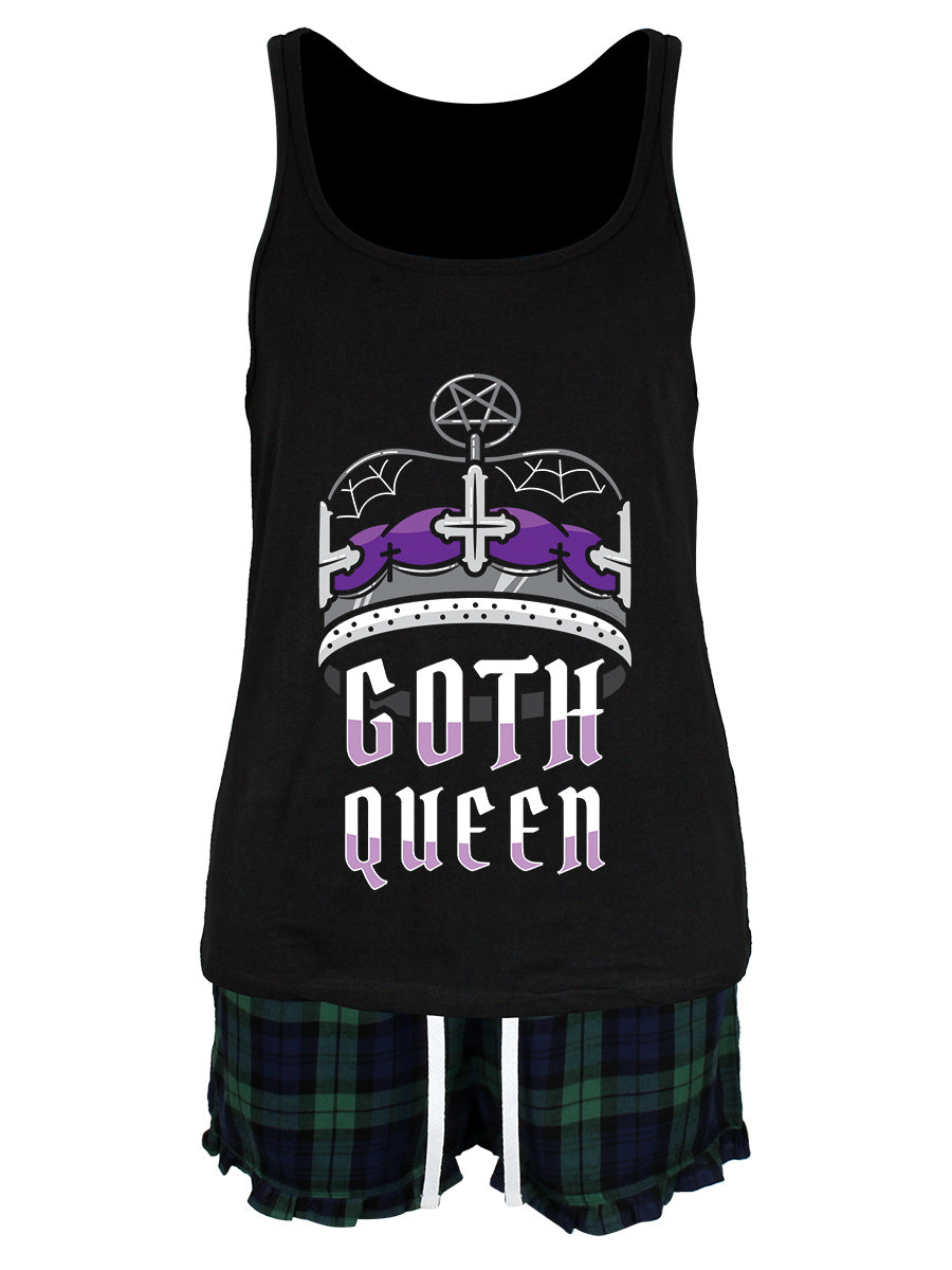 Goth Queen Ladies Short Pyjama Set