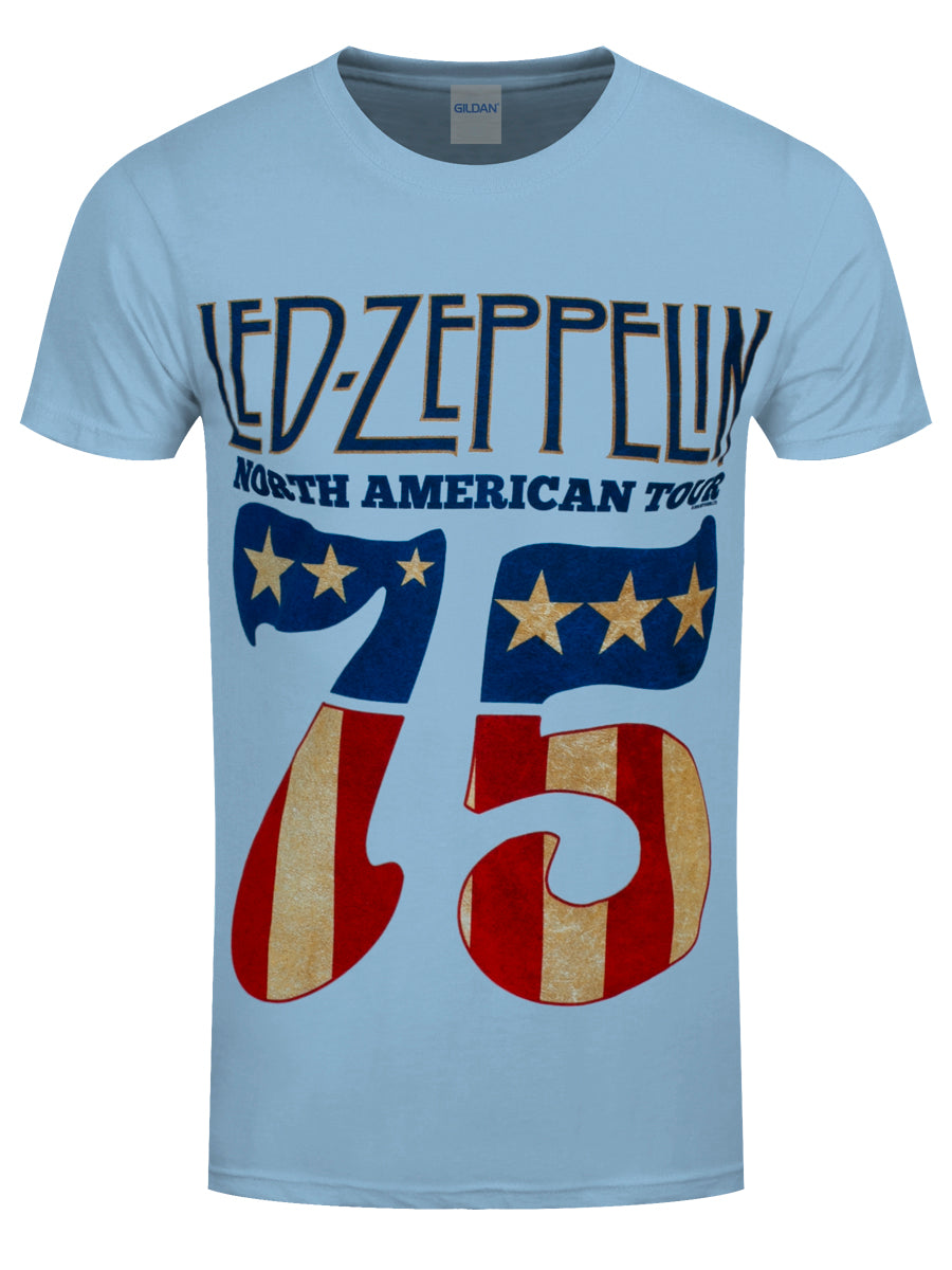 Led Zeppelin Baseball Jersey Led Zeppelin 1975 North
