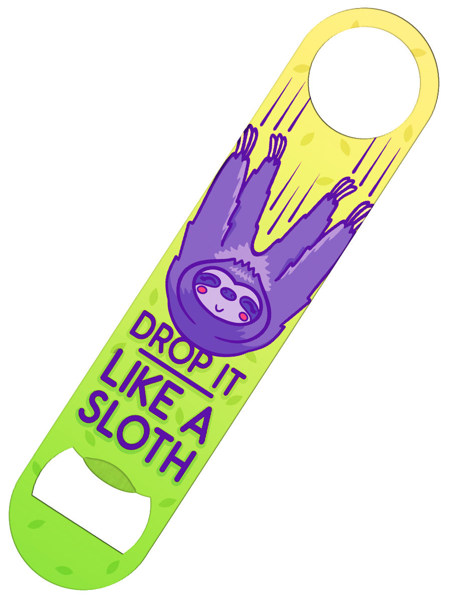 Drop It Like A Sloth Bar Blade Bottle Opener