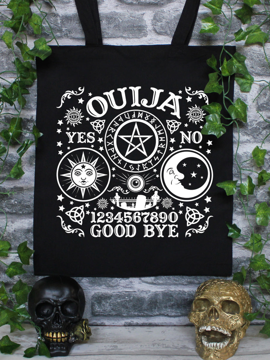 Ouija Board Black Tote Bag