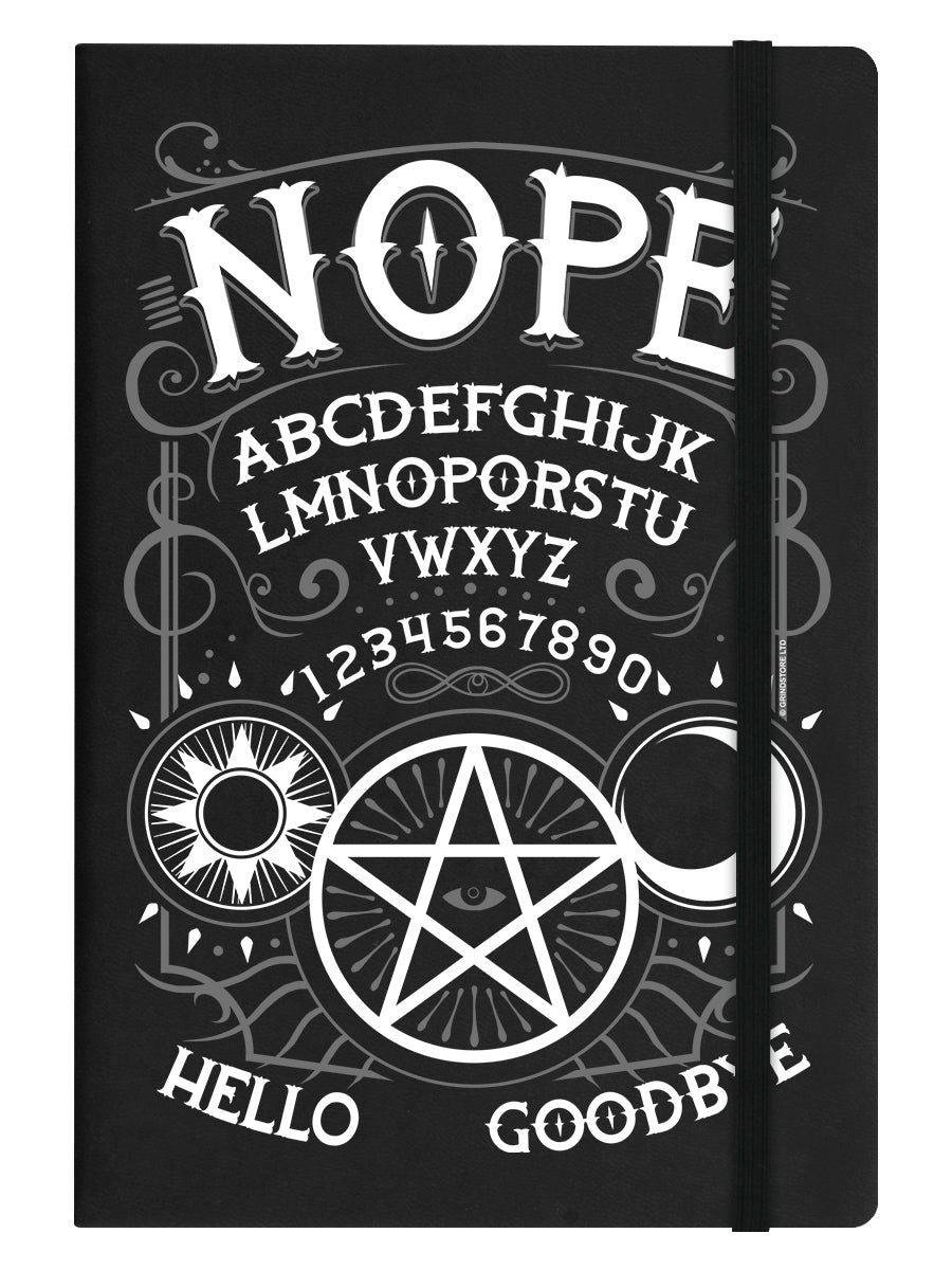 Nope Ouija Black A5 Hard Cover Notebook