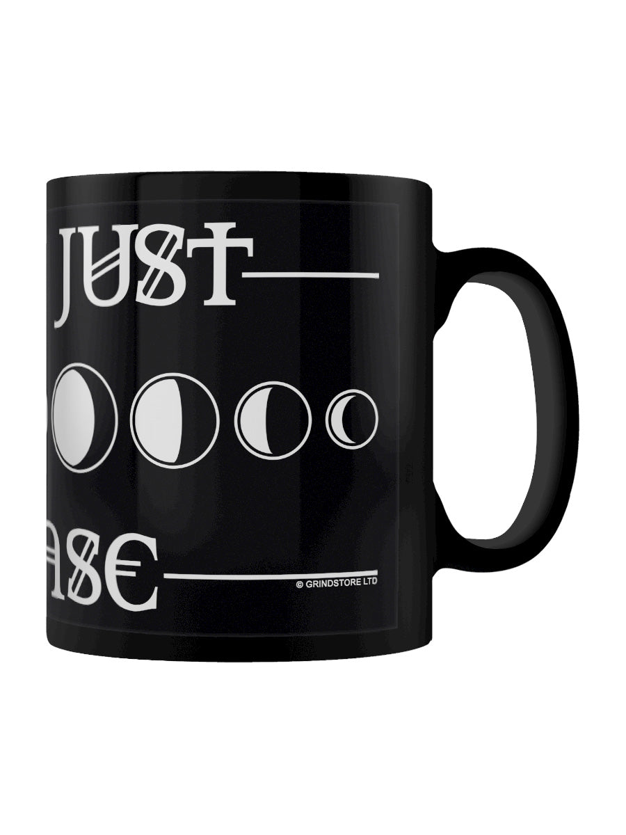 It's Not Just a Phase Black Mug