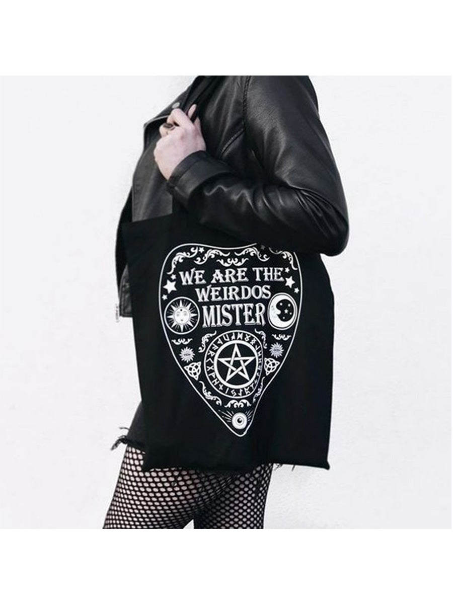 We Are The Weirdos Mister Ouija Black Tote Bag