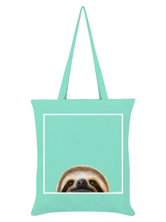 Inquisitive Creatures Sloth Mint Green Tote Bag