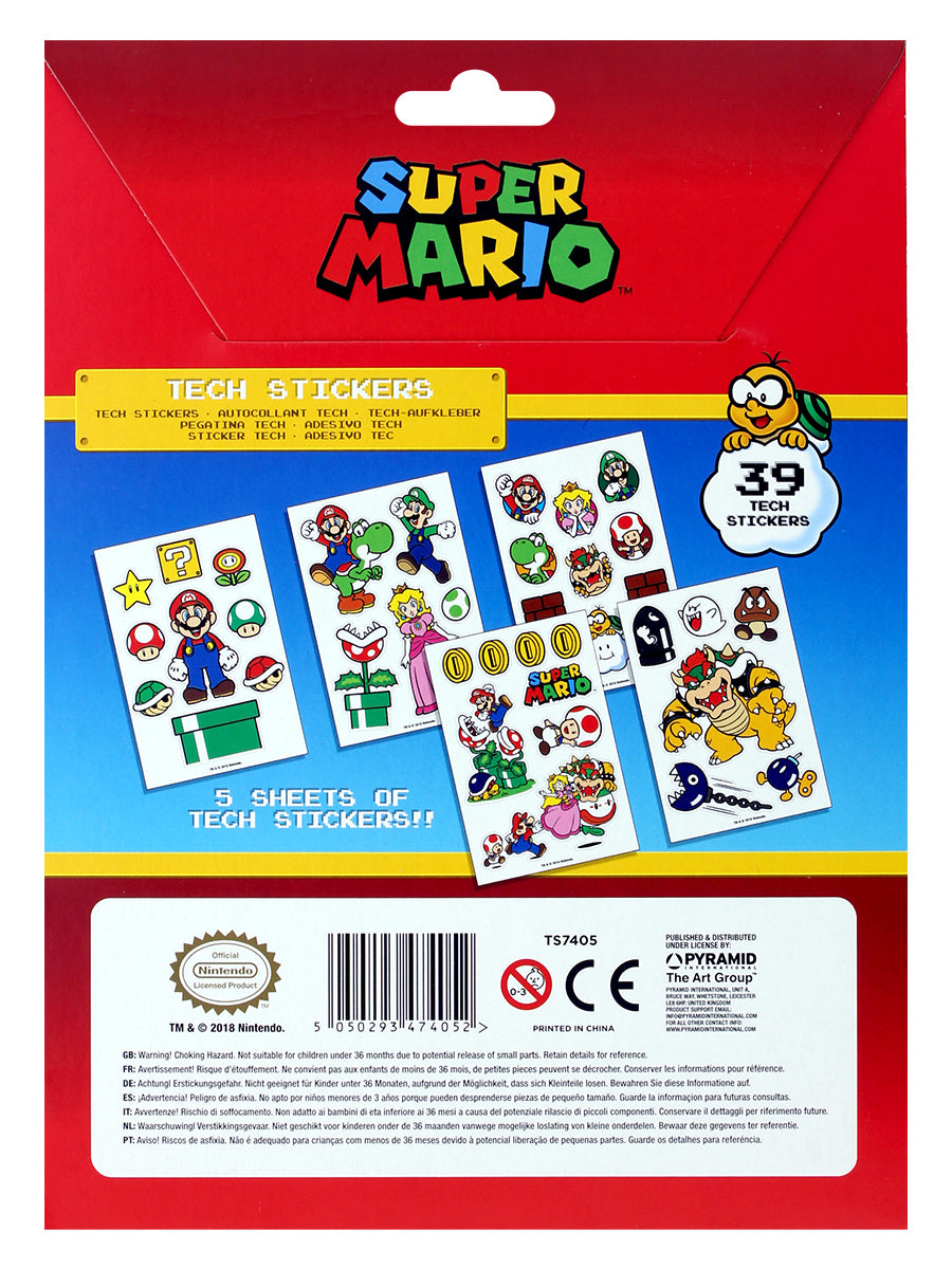 Super Mario Tech Stickers