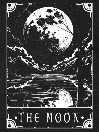 Deadly Tarot - The Moon Men's Heather Black Denim T-Shirt