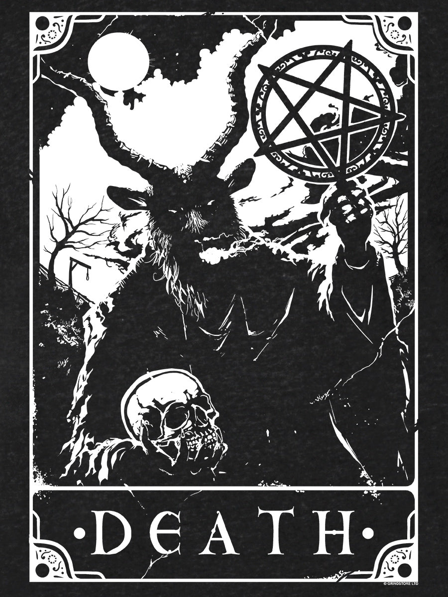 Deadly Tarot - Death Men's Heather Black Denim T-Shirt