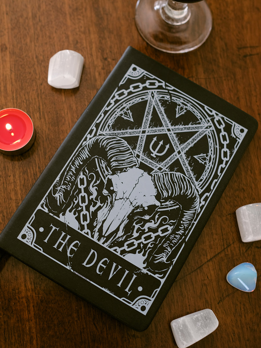 Deadly Tarot - The Devil Black A5 Hard Cover Notebook