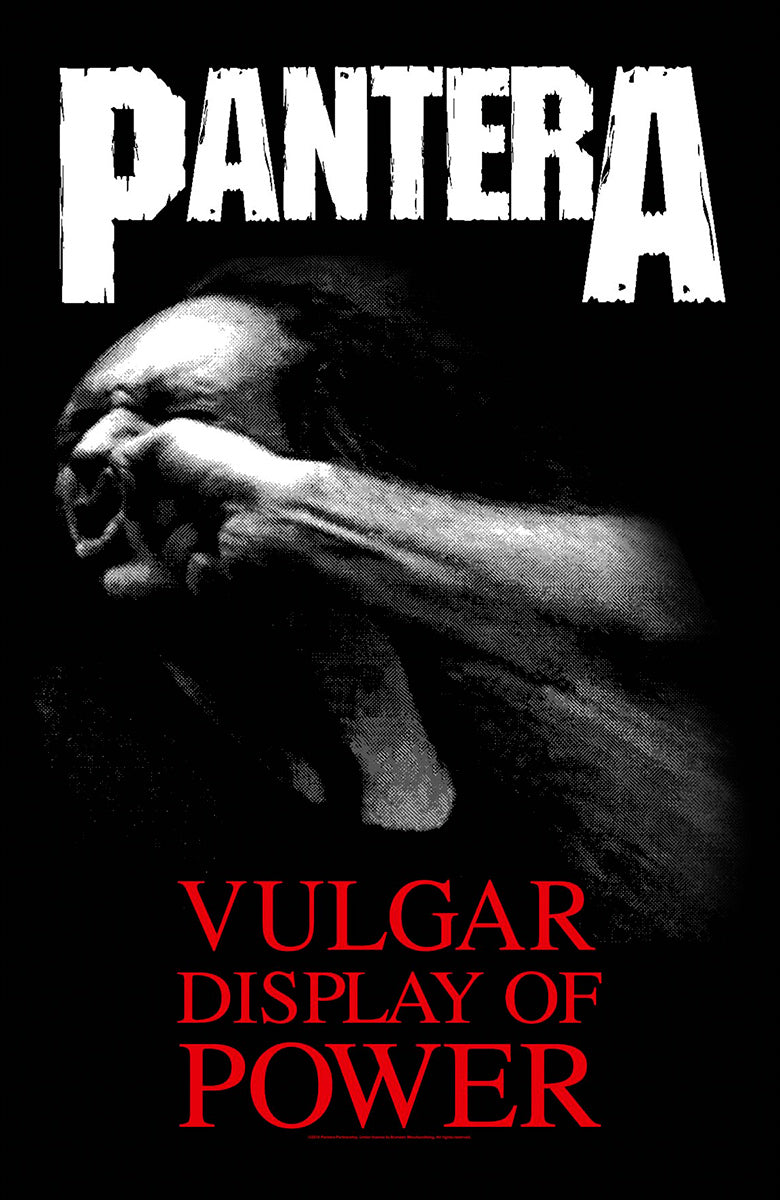 Pantera Vulgar Display Of Power Textile Flag