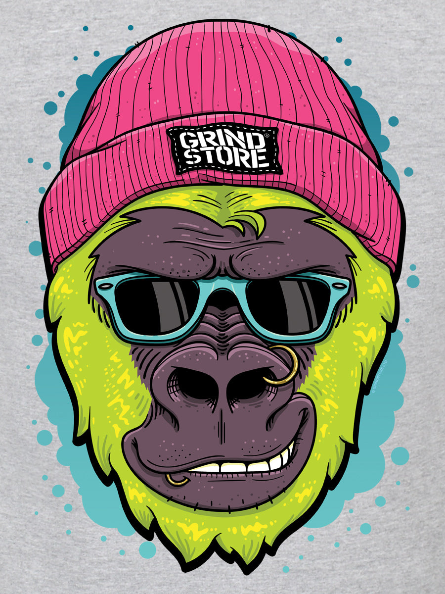 Grindstore Gorilla Men's Grey T-Shirt