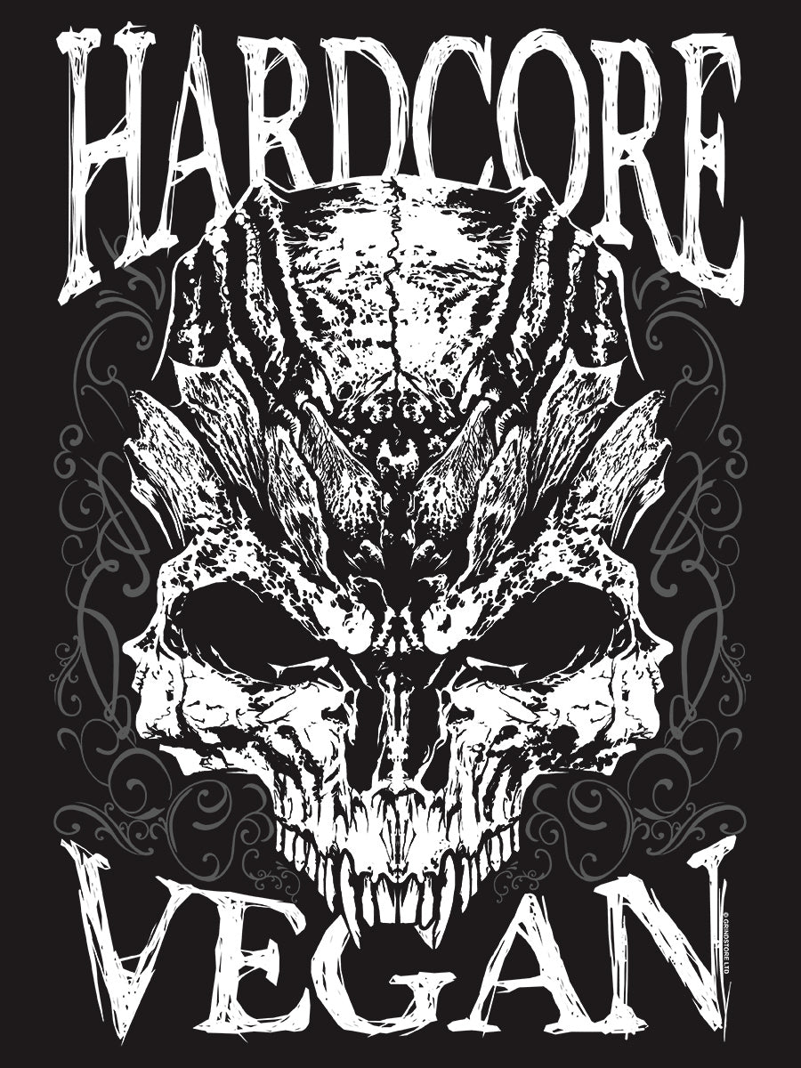 Hardcore Vegan Men's Premium Black T-Shirt