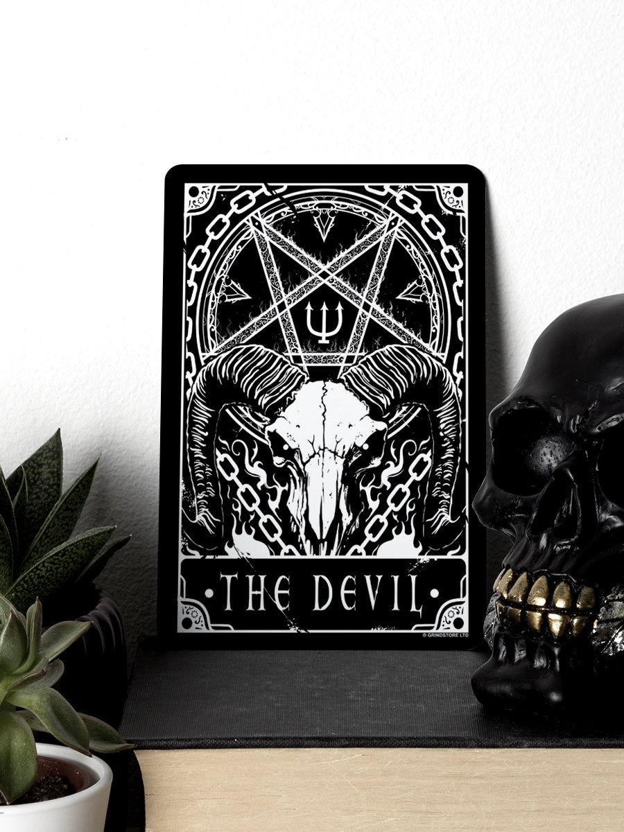 Deadly Tarot - The Devil Greet Tin Card