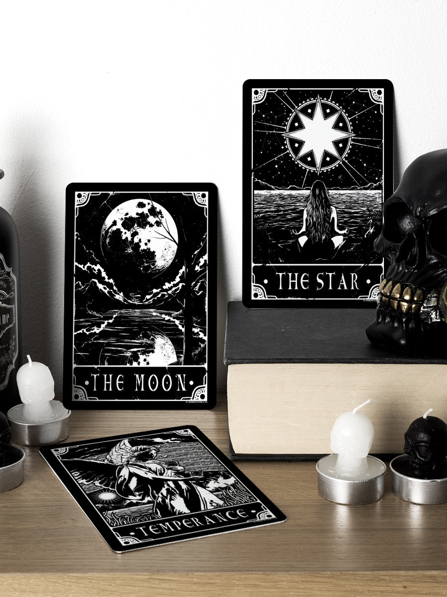 Deadly Tarot - The Star, The Moon & Temperance Greet Tin Card Set