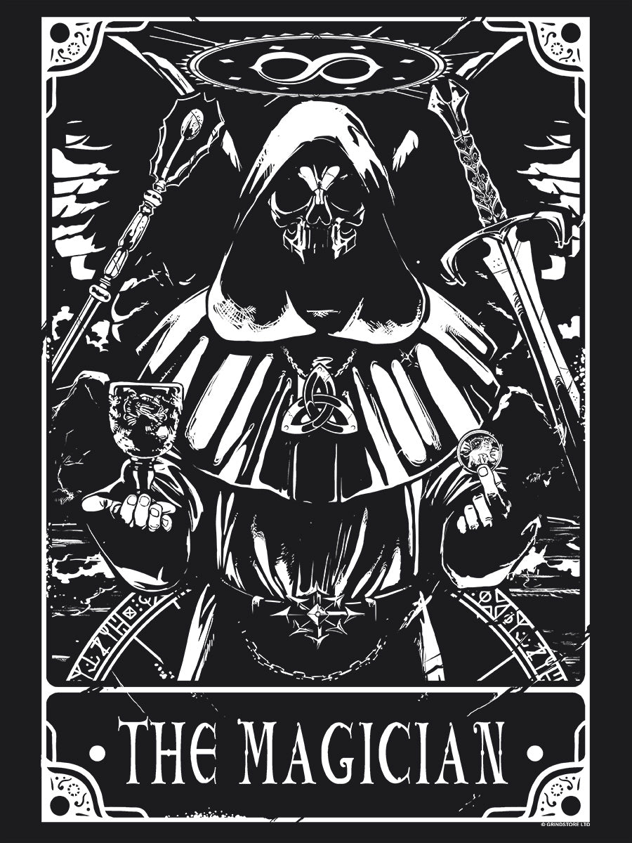 Deadly Tarot - The Magician Ladies Premium Black T-Shirt