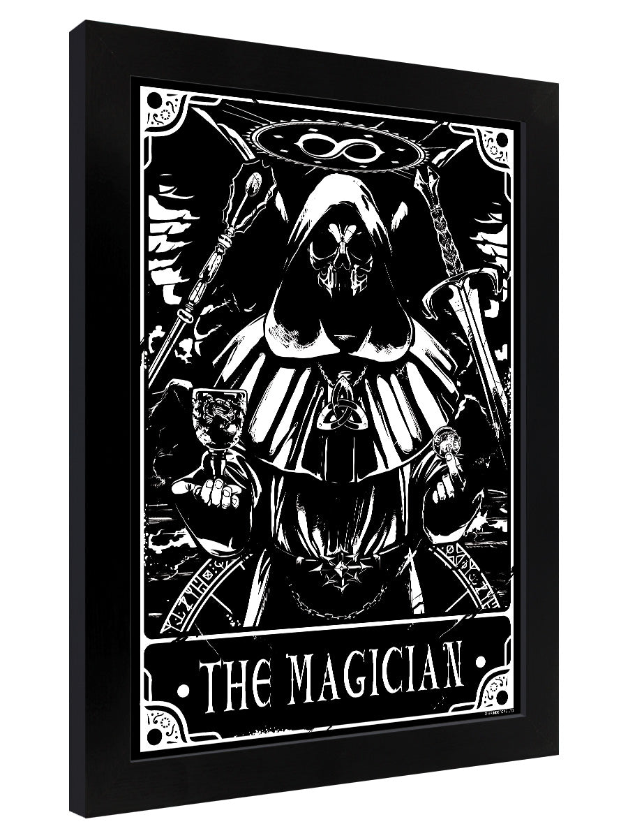 Deadly Tarot - The Magician Black Wooden Framed Prin