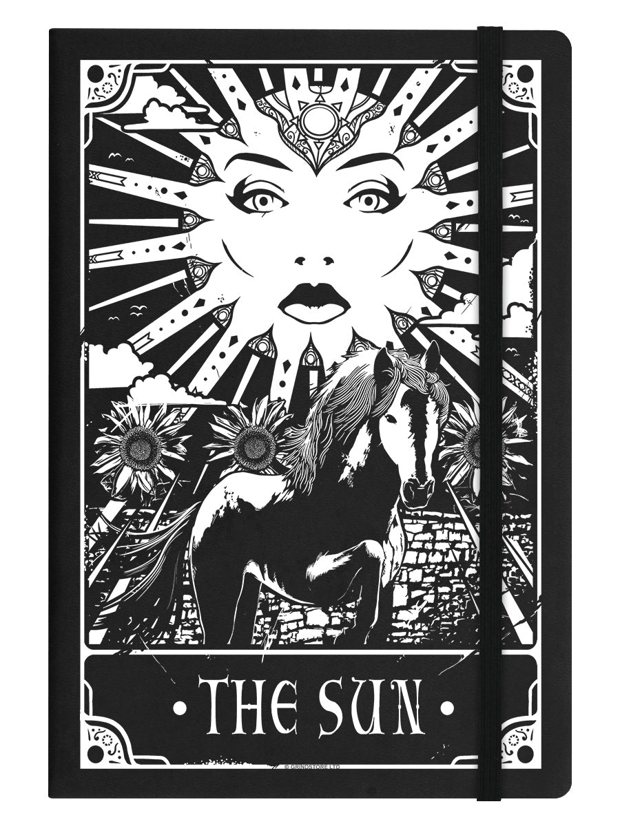 Deadly Tarot - The Sun Black A5 Hard Cover Notebook