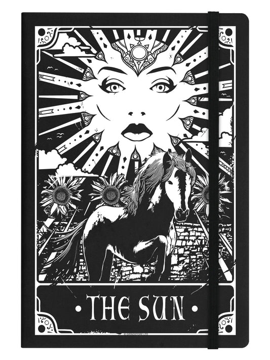 Deadly Tarot - The Sun Black A5 Hard Cover Notebook