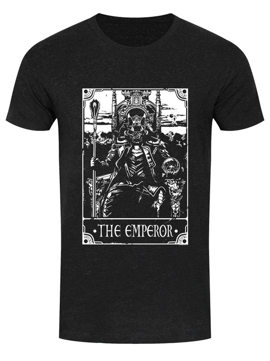 Deadly Tarot - The Emperor Men's Heather Black Denim T-Shirt