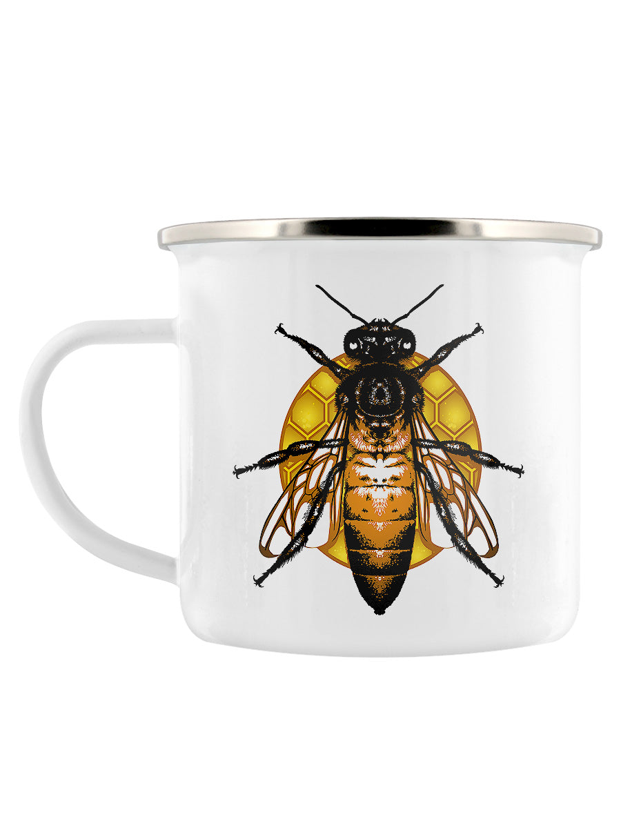 Queen Bee Enamel Mug