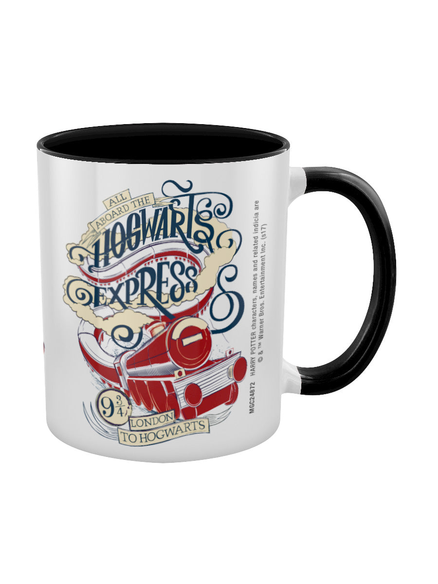 Harry Potter All Aboard Black Coloured Inner Mug