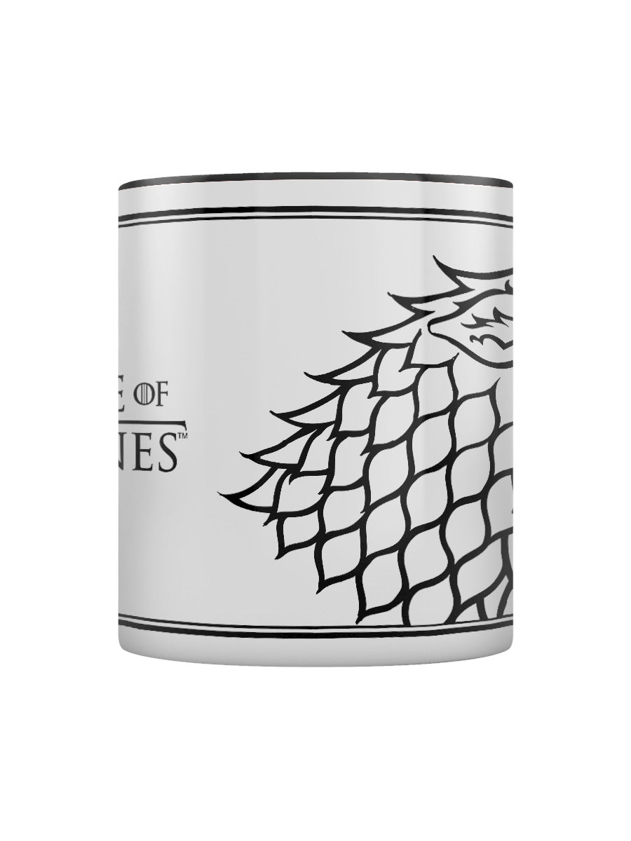 Game of Thrones Stark Black Coloured Inner Mug