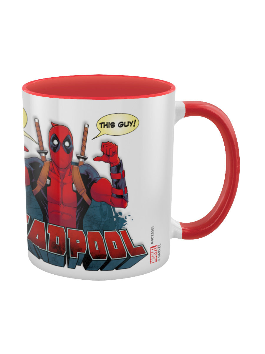 Deadpool 2 Thumbs Red Coloured Inner Mug