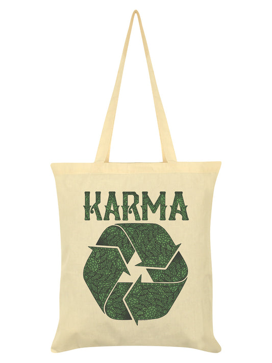 Recycling Karma Cream Tote Bag