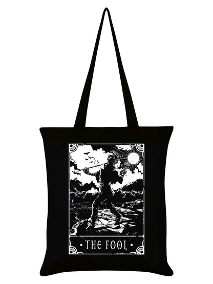 Deadly Tarot - The Fool Black Tote Bag