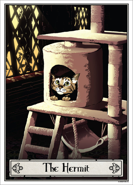 Deadly Tarot Felis - The Hermit Mini Poster