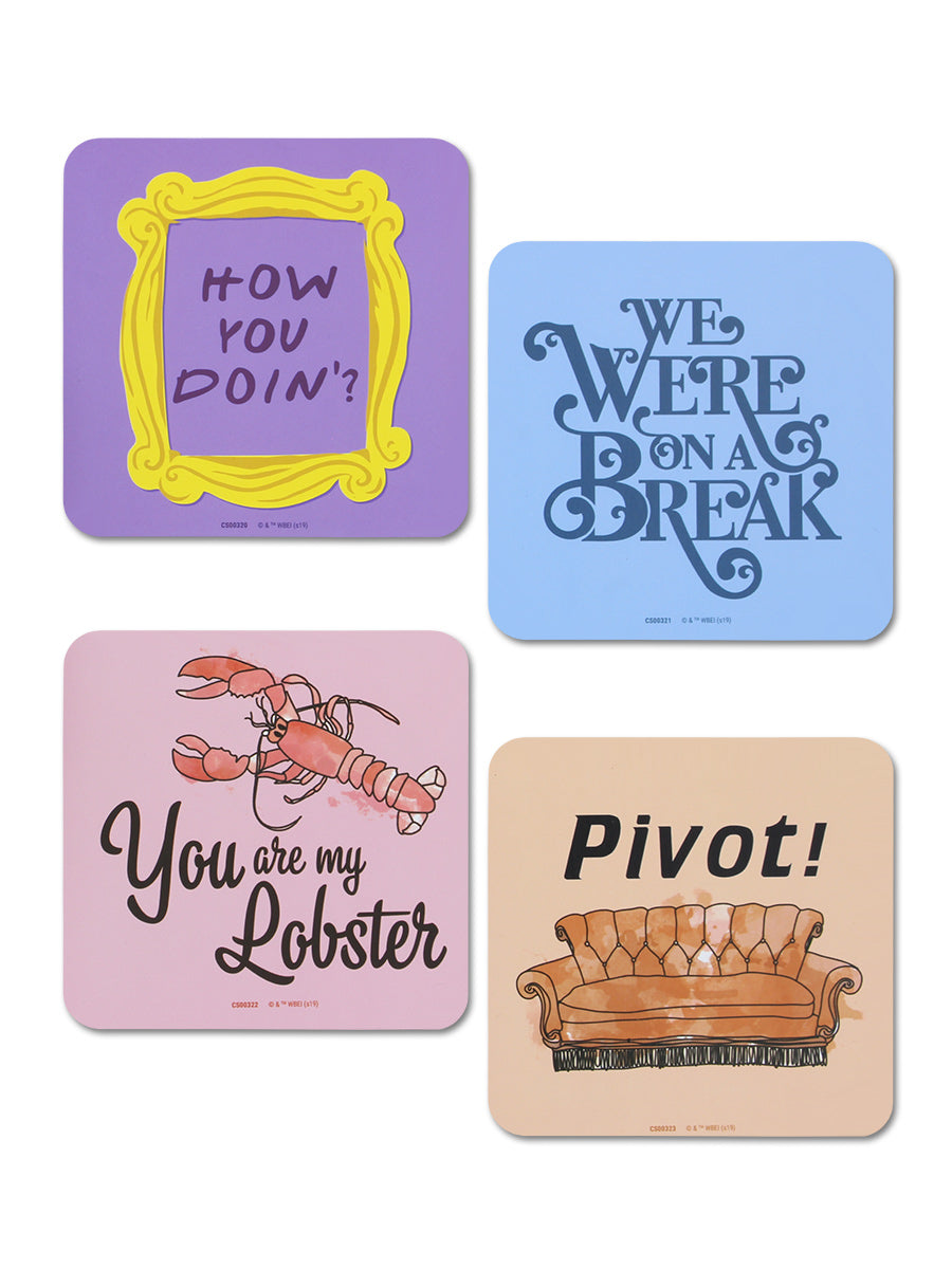 Friends (Quotes) 4 Coaster Set