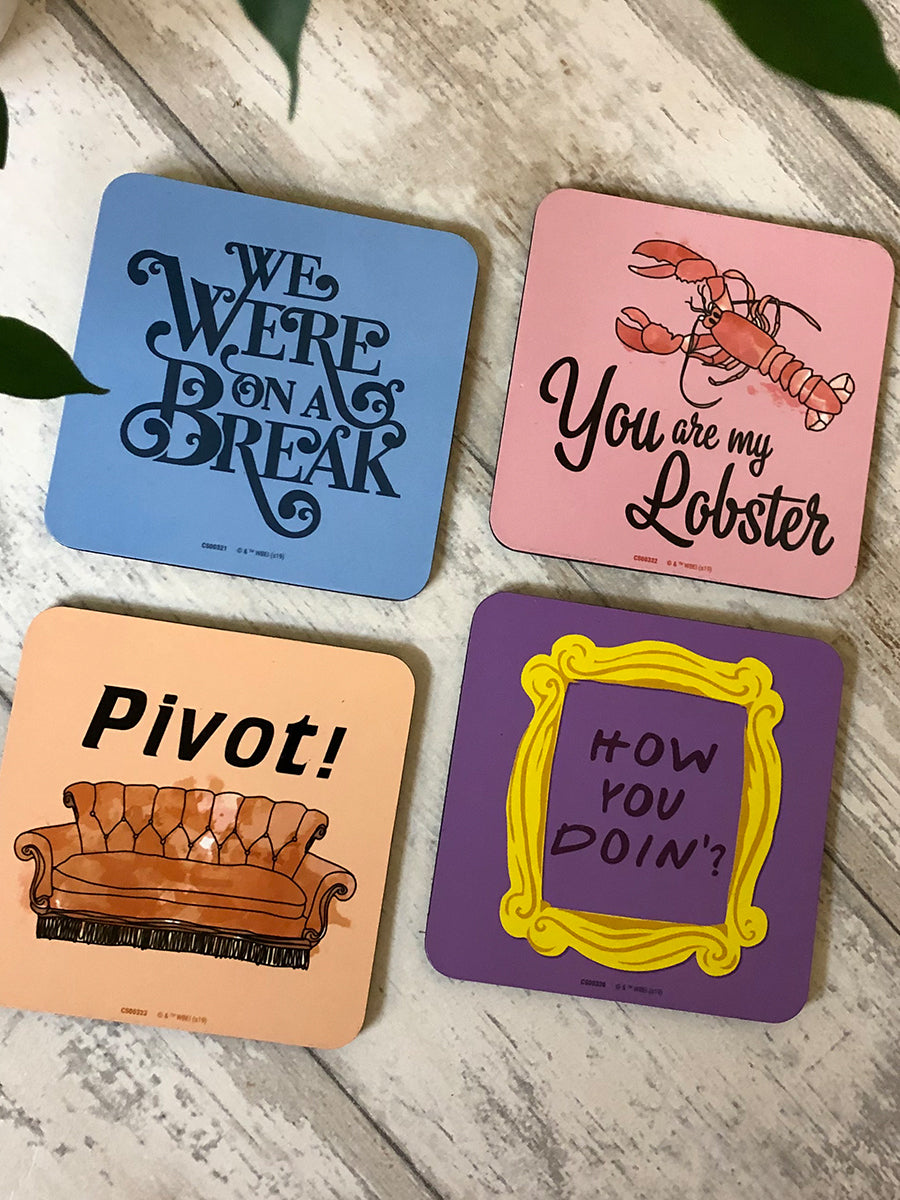 Friends (Quotes) 4 Coaster Set