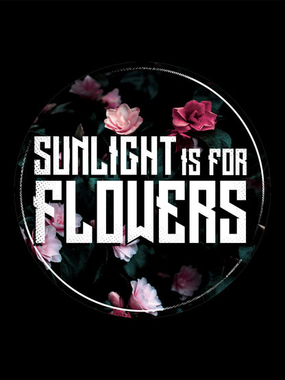 Sunlight Is For Flowers Black Tote Bag