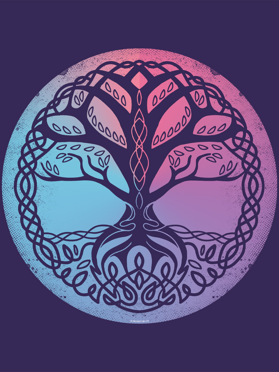 Tree Of Life Purple Tote Bag