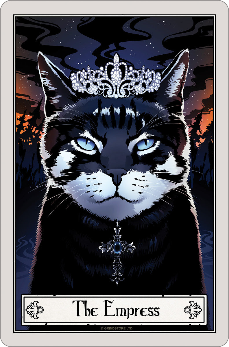 Deadly Tarot Felis The Empress Greet Tin Card