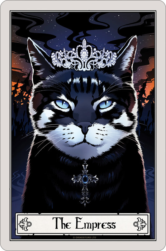 Deadly Tarot Felis The Empress Greet Tin Card